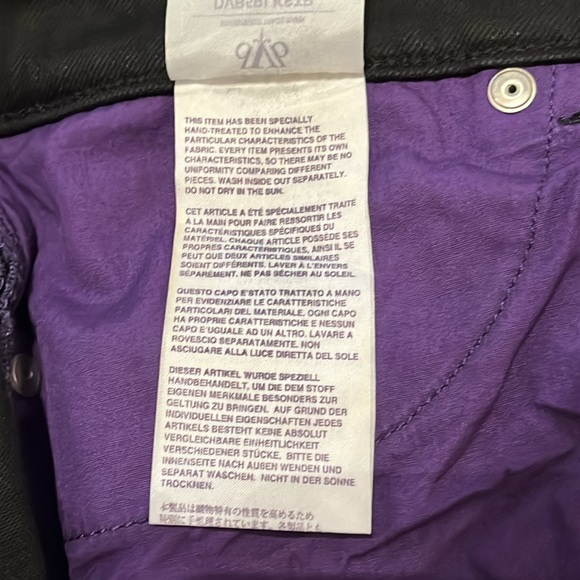 NWOT VICTORIA BECKHAM star black cropped jeans, size 32 - Picture 9 of 11